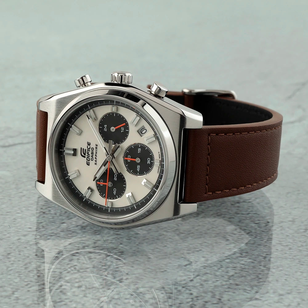 EFB-730L-7AV Reloj Edifice de hombre pulsera de cuero