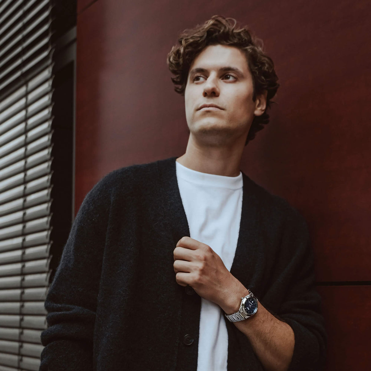 EFK-100D-2A Reloj Edifice de hombre automático banda de metal