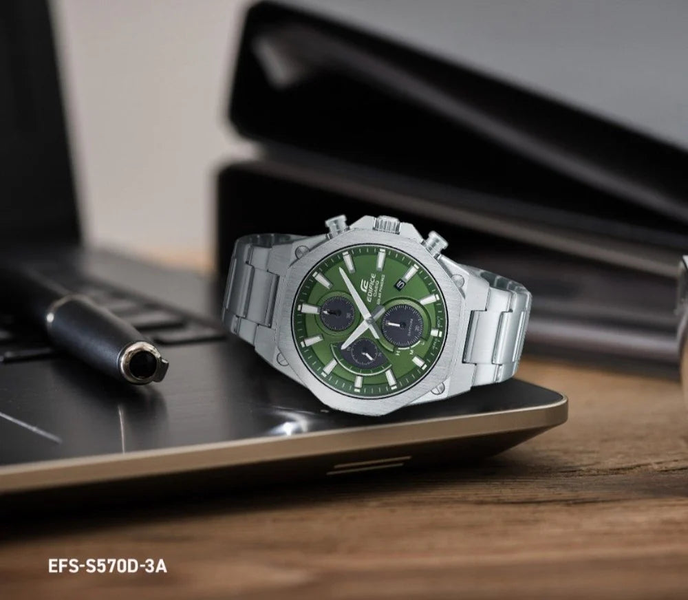 EFS-S570D-3A Edifice reloj para hombre pulsera de metal