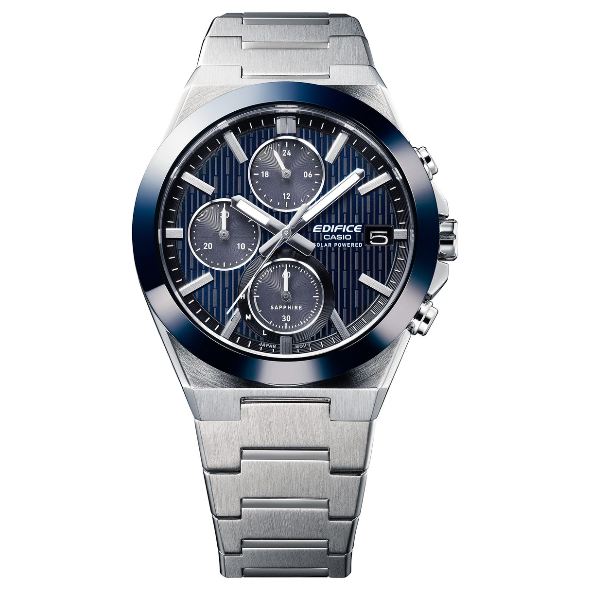 EFS-S650D-2A Reloj Edifice de hombre pulsera de metal cristal zafiro