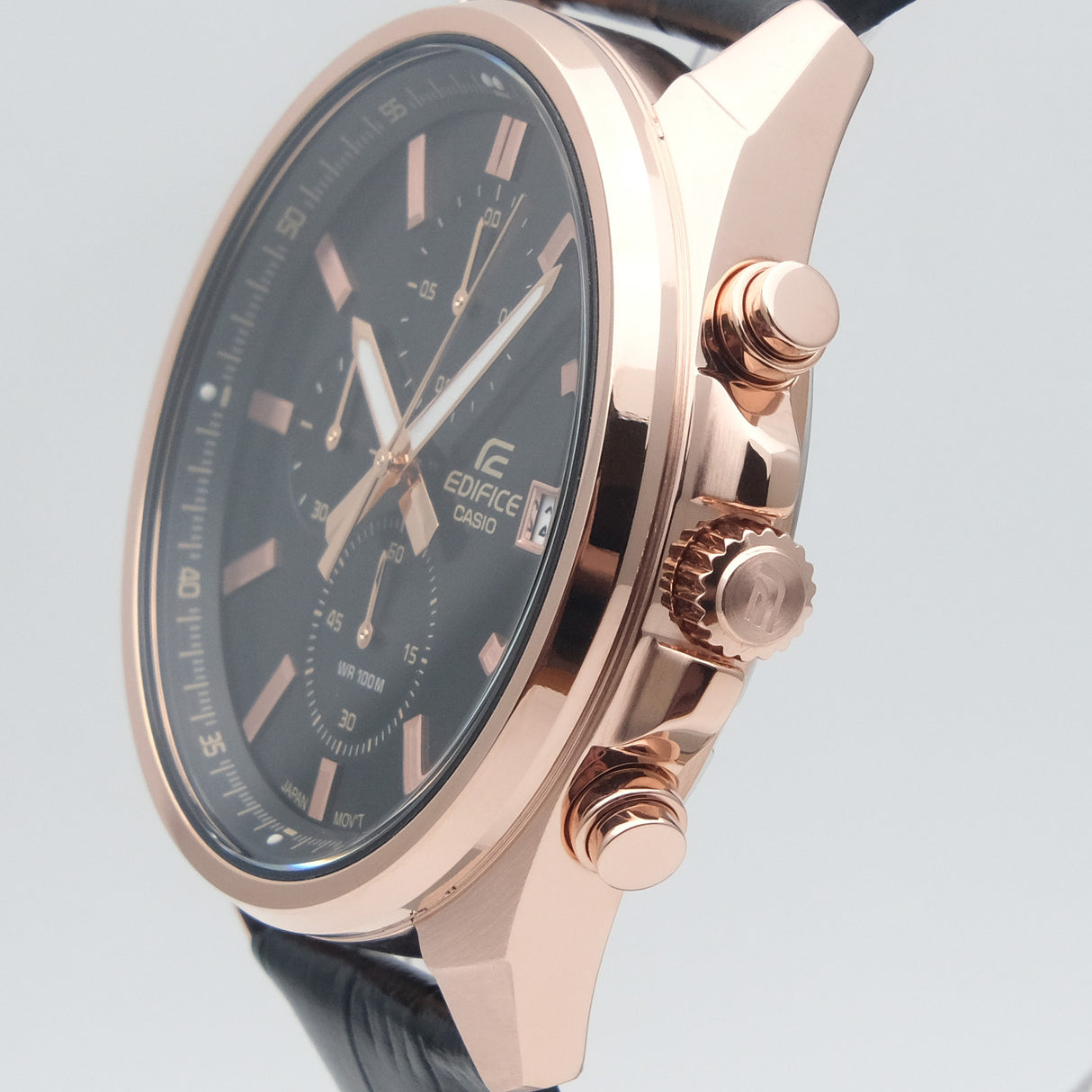 EFV-610ECL-1A Reloj Edifice de hombre pulsera de cuero 49 mm