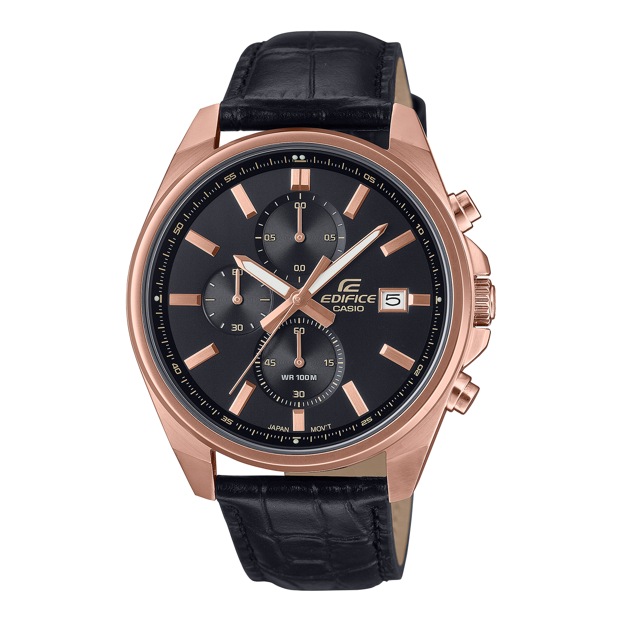 EFV-610ECL-1A Reloj Edifice de hombre pulsera de cuero 49 mm