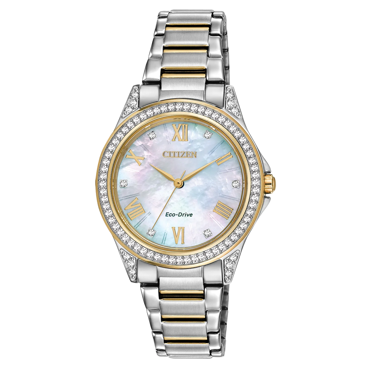 EM0234-59D Reloj Citizen Sport Casual de mujer correa de metal 34 mm Eco-drive