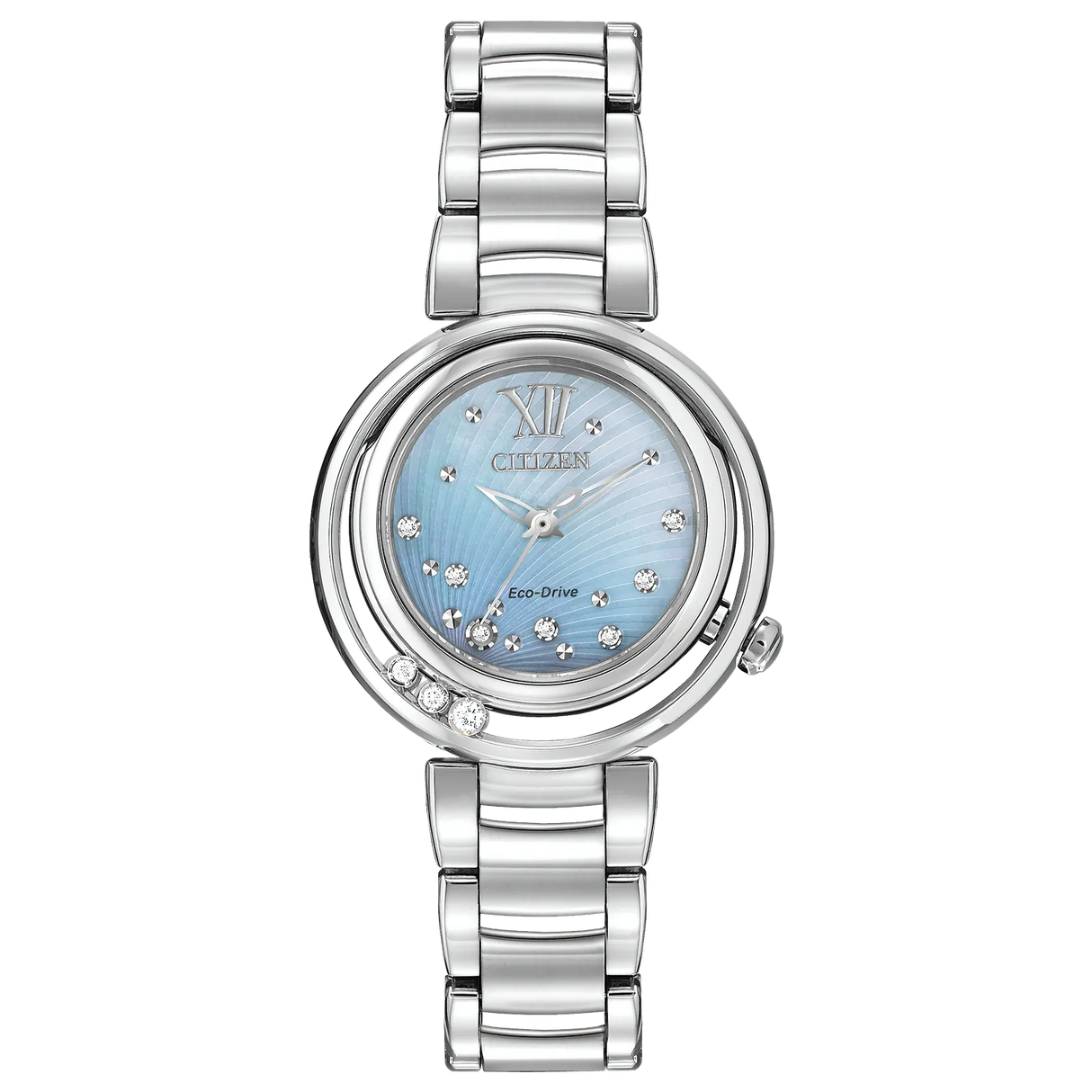 EM0320-59D Reloj Citizen L Sunrise Eco-drive de dama banda de metal 29 mm