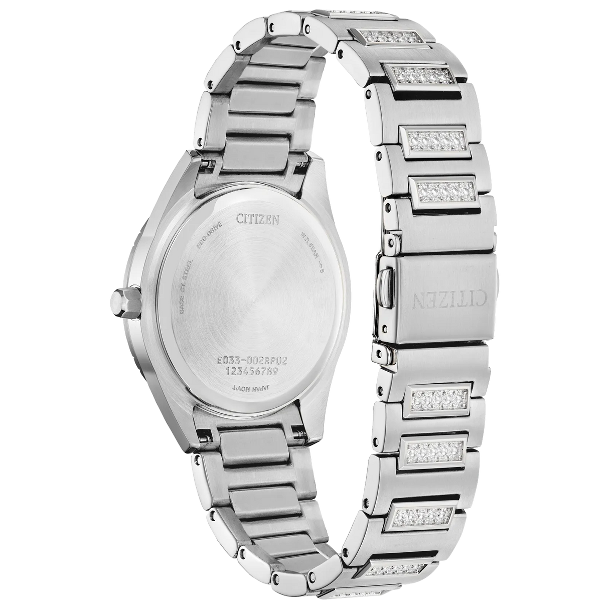 EM1020-57L Reloj Citizen Silhouette Crystal Eco-drive de dama pulsera de metal 34 mm