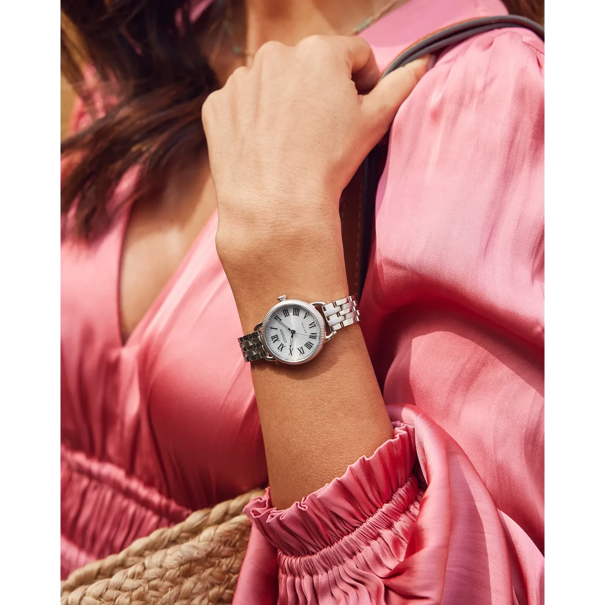 EM1050-56A Reloj de dama Citizen Coin Edge Eco-drive correa de acero inoxidable