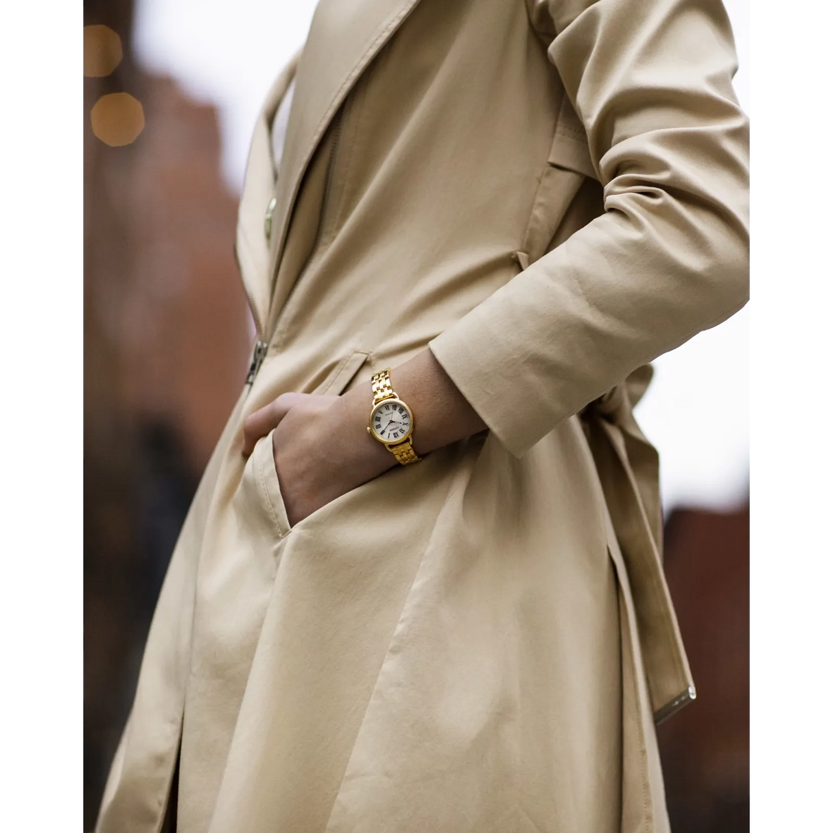 EM1052-51A Reloj Citizen Classic Coin Edge de dama pulsera de metal Eco-drive