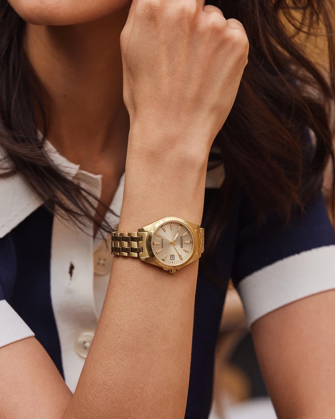 EO1222-50P Reloj Citizen Peyten de dama pulsera de metal 33 mm Eco-drive