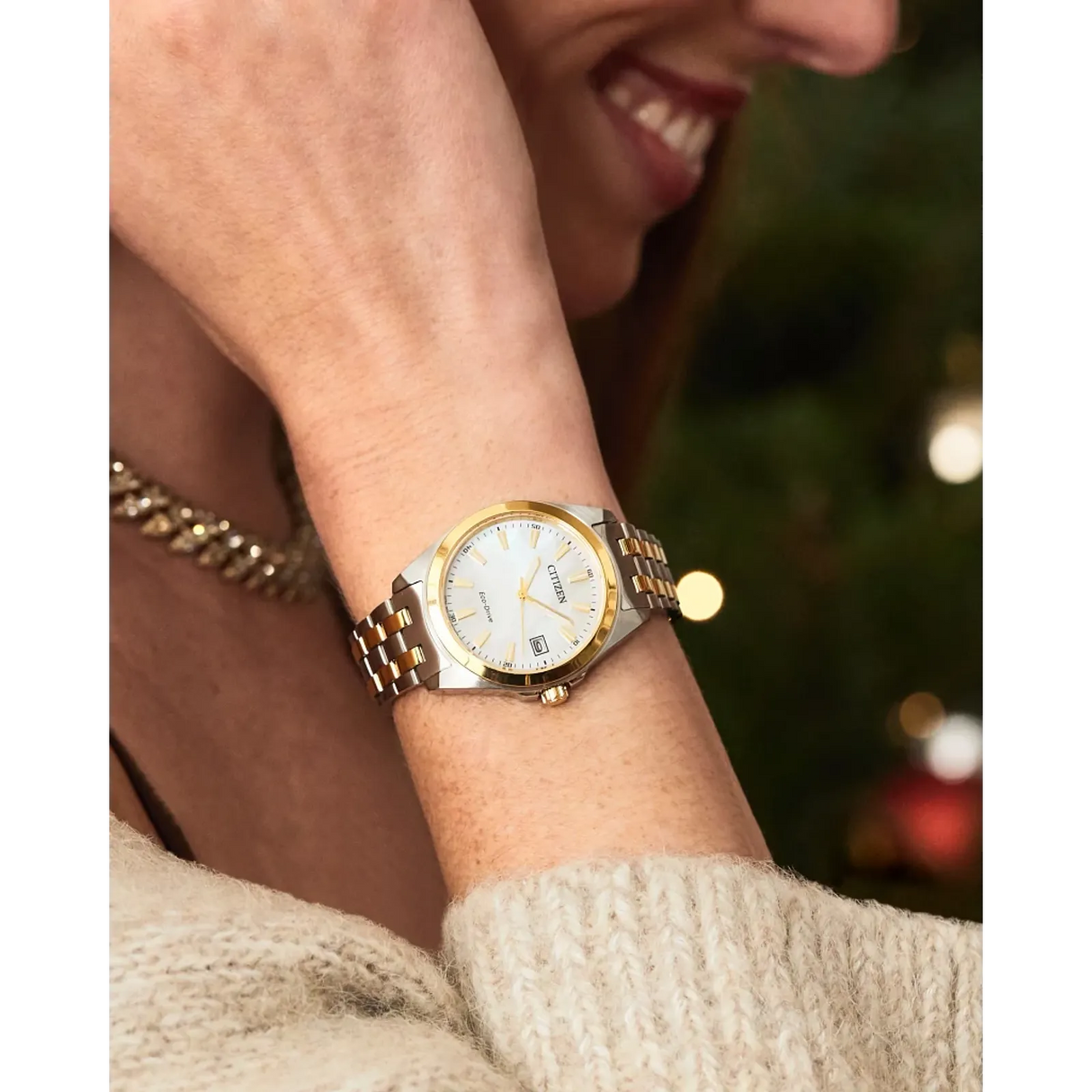 EO1224-54D Reloj Citizen Peyten Eco-drive de dama banda de metal 33mm