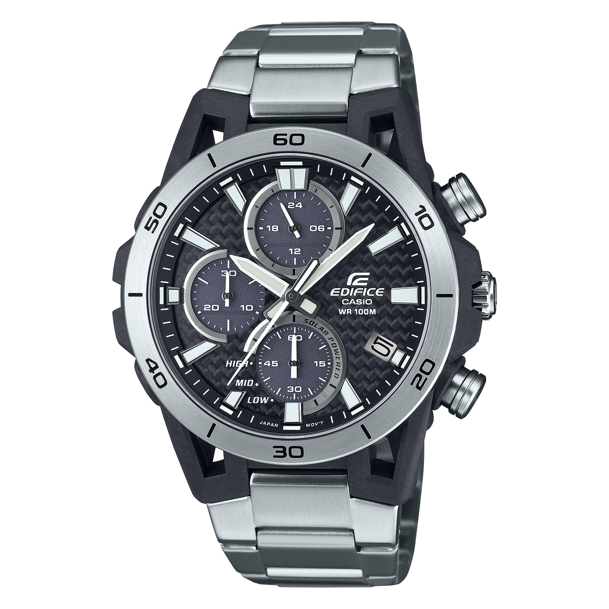 EQS-960D-1AV Edifice para caballero pulsera de metal