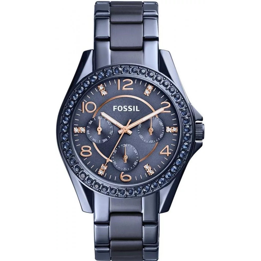 ES4294 Reloj Fossil Riley de mujer banda de acero inoxidable 38 mm