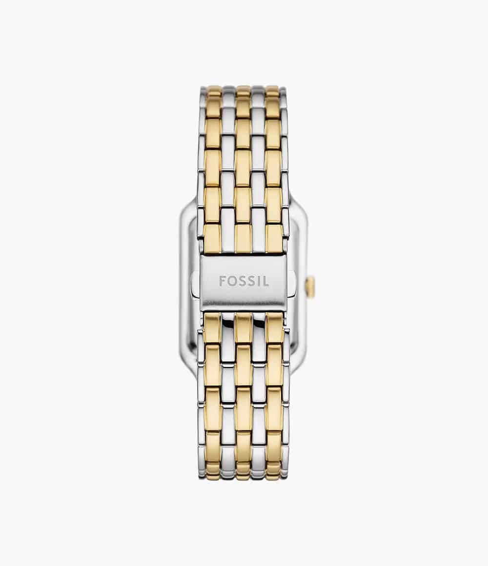 ES5305 Fossil para mujer pulsera de metal plateado con dorado
