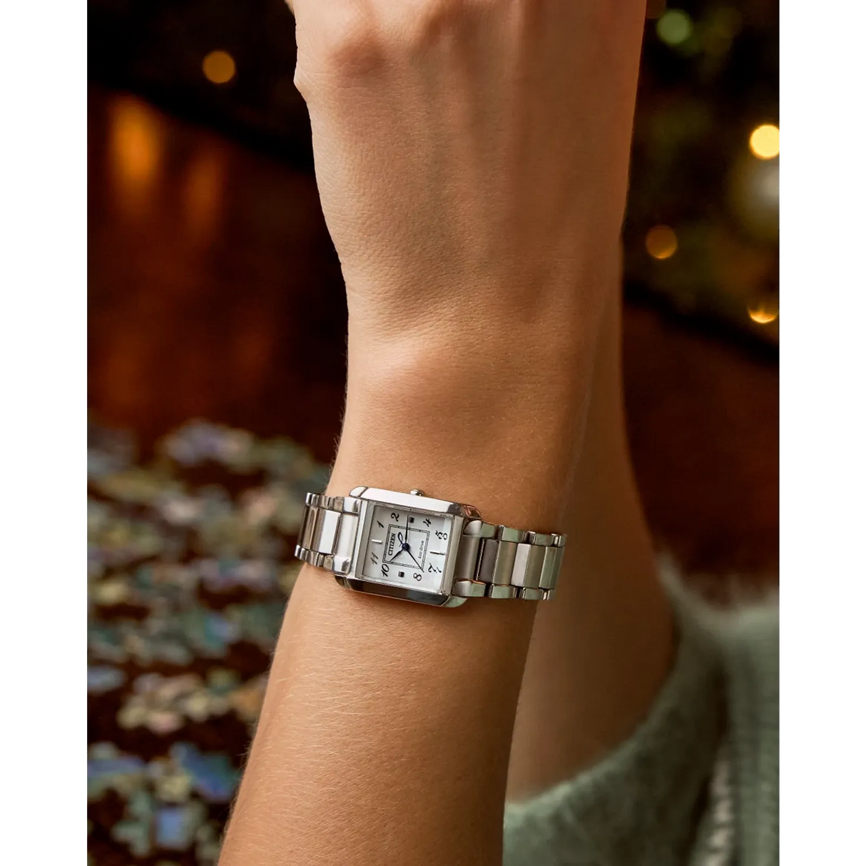 EW5600-52D Reloj Citizen L Bianca de dama pulsera de metal Eco-drive