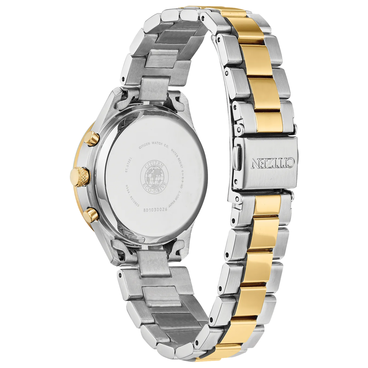 FB1444-56D Citizen Chandler Chrono Eco-drive de dama pulsera de metal