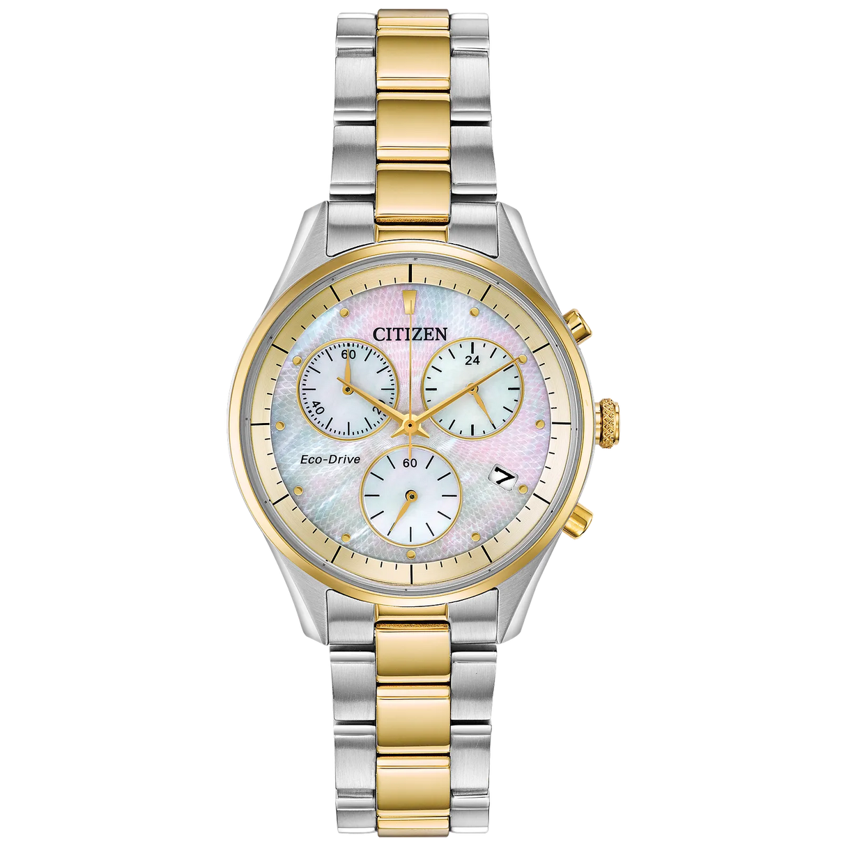 FB1444-56D Citizen Chandler Chrono Eco-drive de dama pulsera de metal