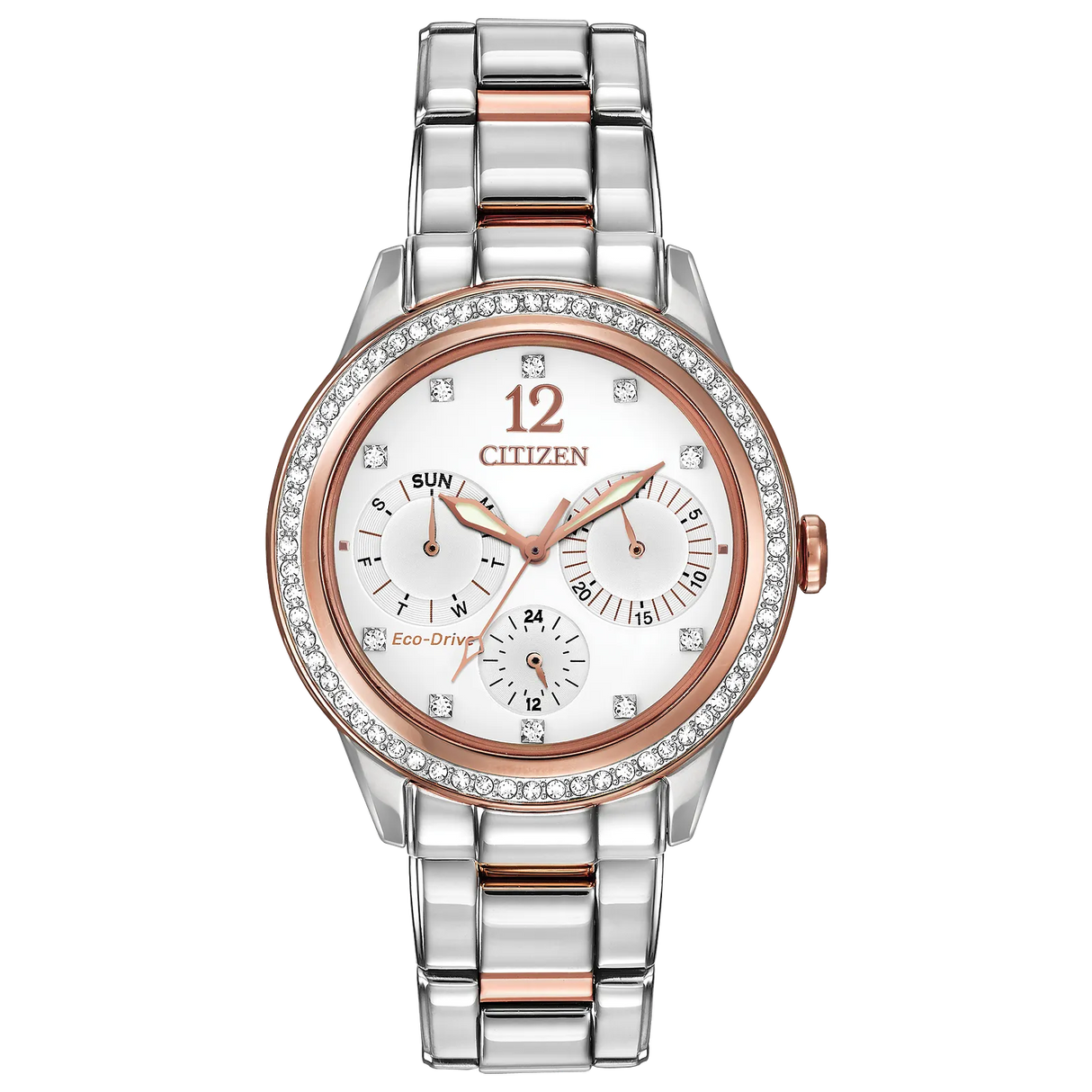 FD2016-51A Reloj Citizen Silhouette Crystal Eco-drive de dama pulsera de metal