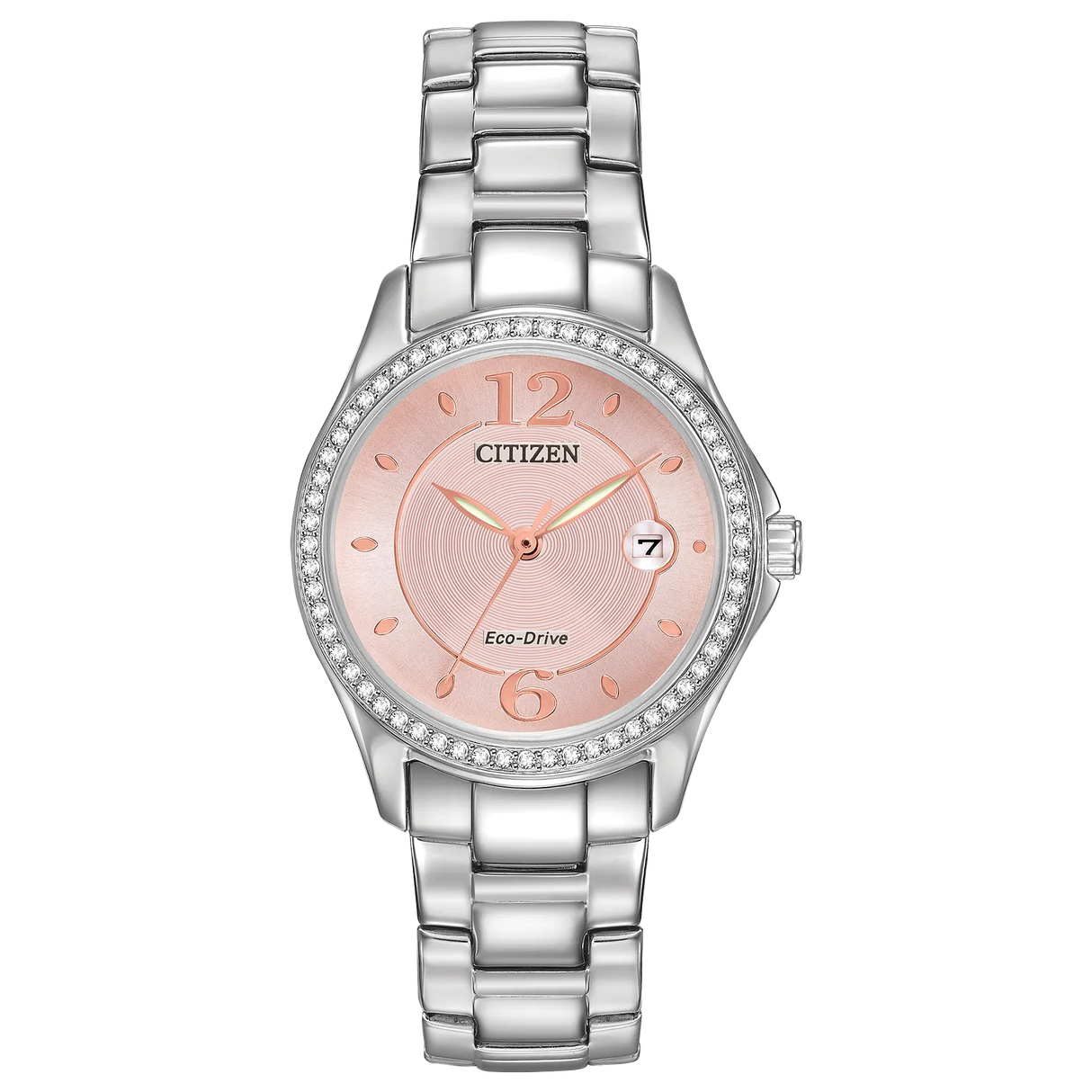 FE1140-86X Reloj Citizen Silhouette Crystal de mujer pulsera de metal 30 mm Eco-drive