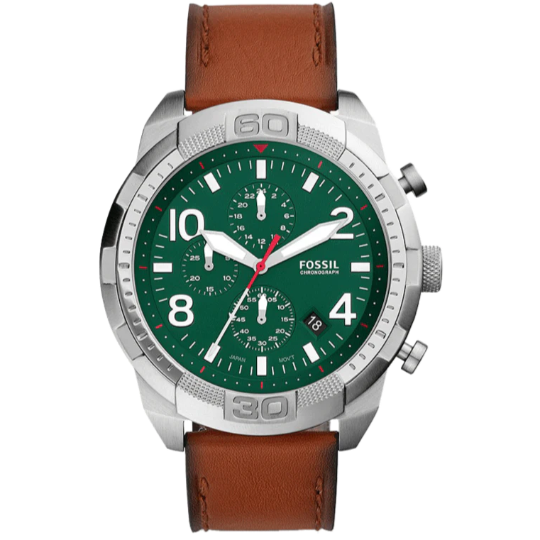 FS5738 Reloj Fossil Bronson de caballero pulsera de cuero 50 mm