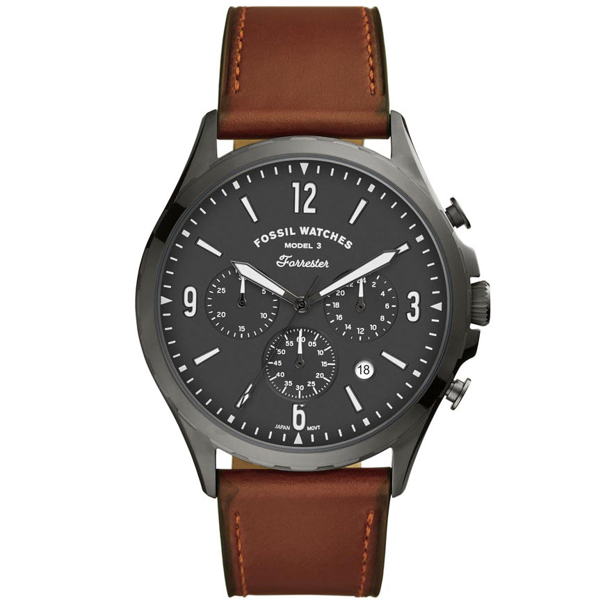 FS5815 Reloj Fossil Forrester de hombre banda de piel 46 mm