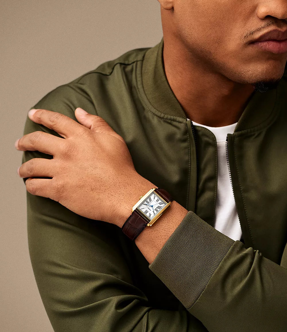 FS6011 Reloj Fossil Carraway de hombre pulsera de cuero 30 mm