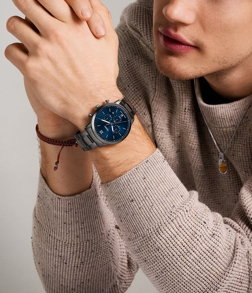 FS6111 Reloj Fossil Neutra de caballero pulsera de metal 44 mm