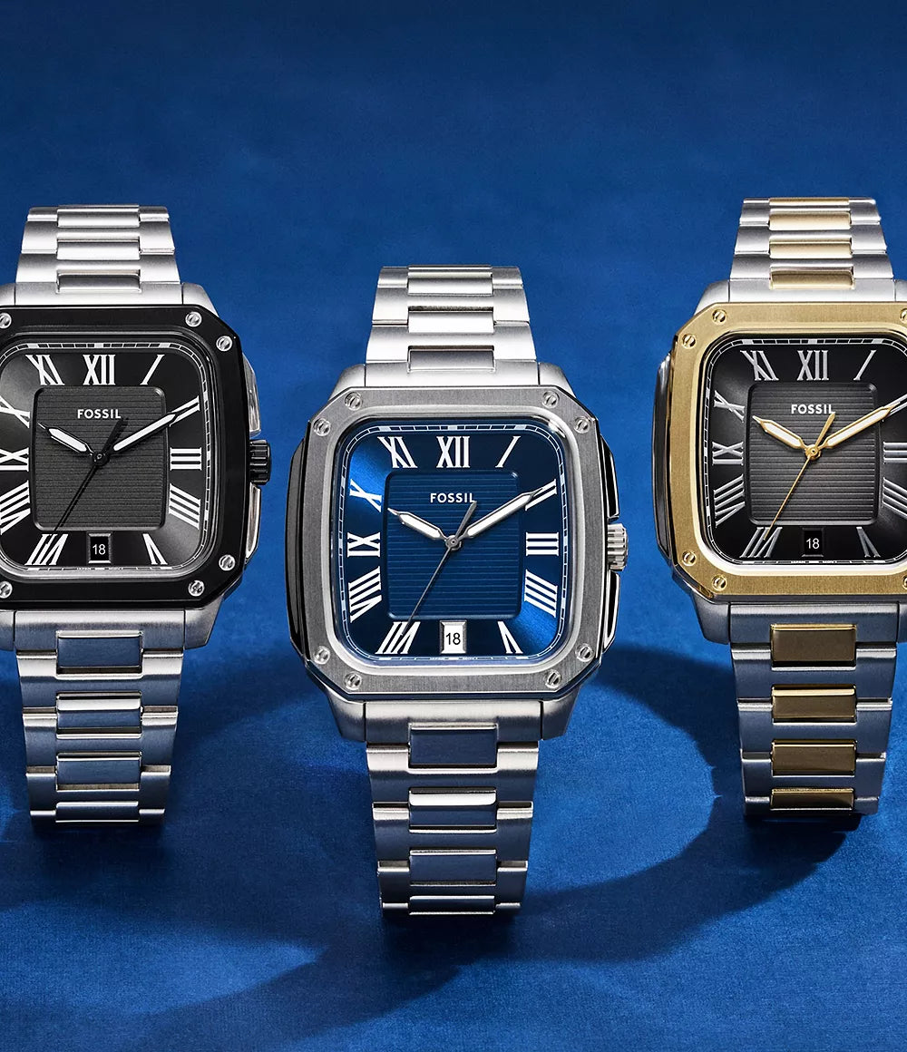 FS6122 Reloj Fossil Crosby de hombre banda de metal 42mm