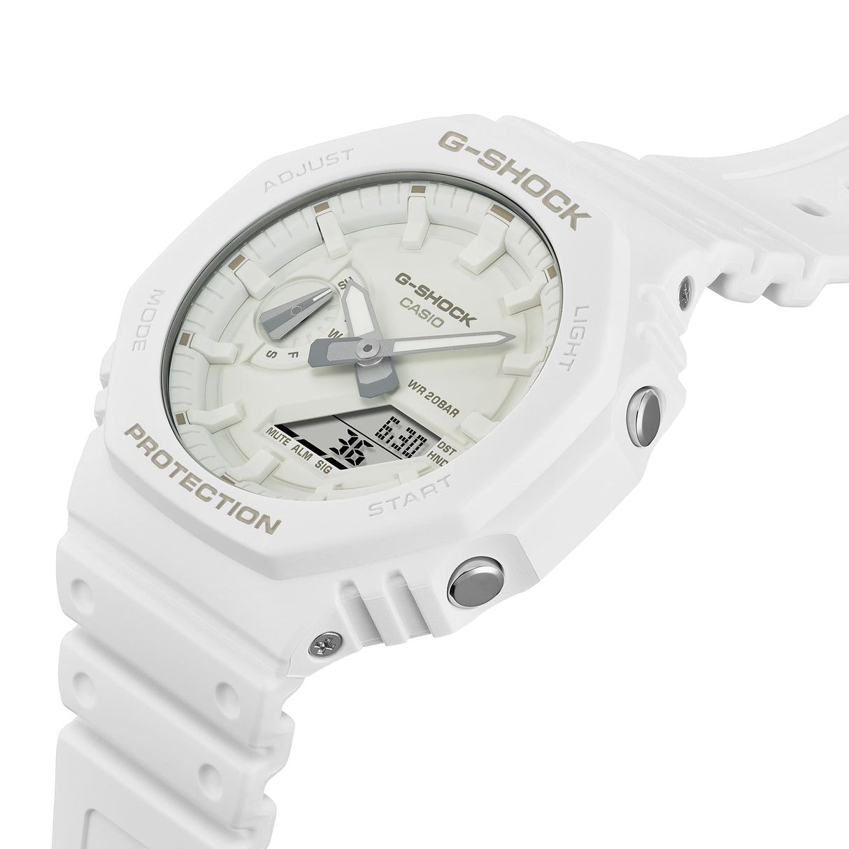 GA-2100-7A7 Reloj G-Shock Classic de hombre pulsera de resina doble hora 48 mm