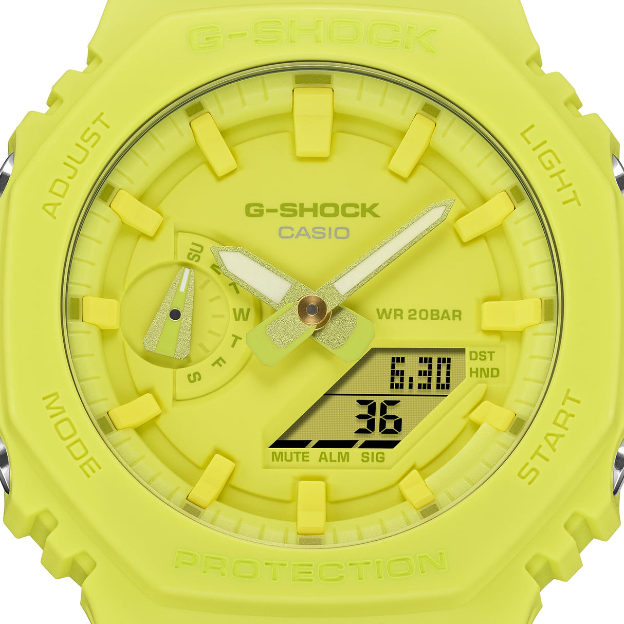 GA-2100-9A9 Reloj G-Shock Classic de hombre pulsera de caucho 48 mm