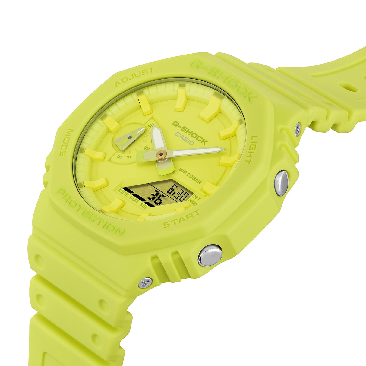 GA-2100-9A9 Reloj G-Shock Classic de hombre pulsera de caucho 48 mm