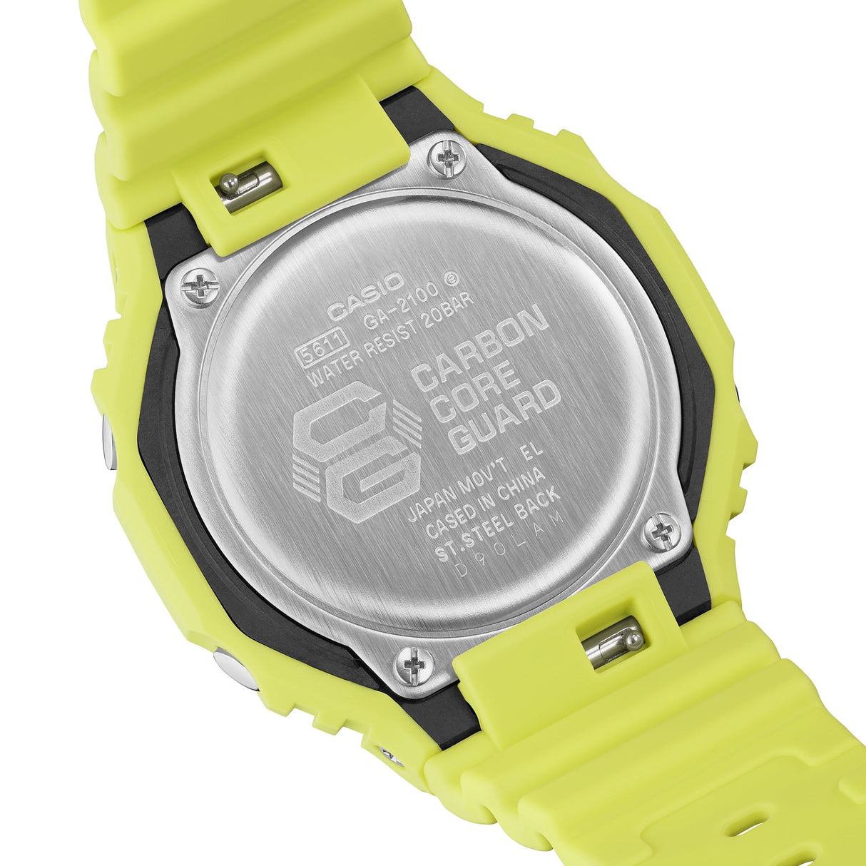 GA-2100-9A9 Reloj G-Shock Classic de hombre pulsera de caucho 48 mm