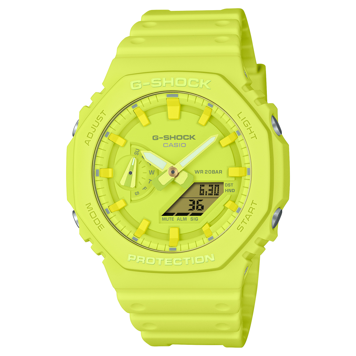 GA-2100-9A9 Reloj G-Shock Classic de hombre pulsera de caucho 48 mm
