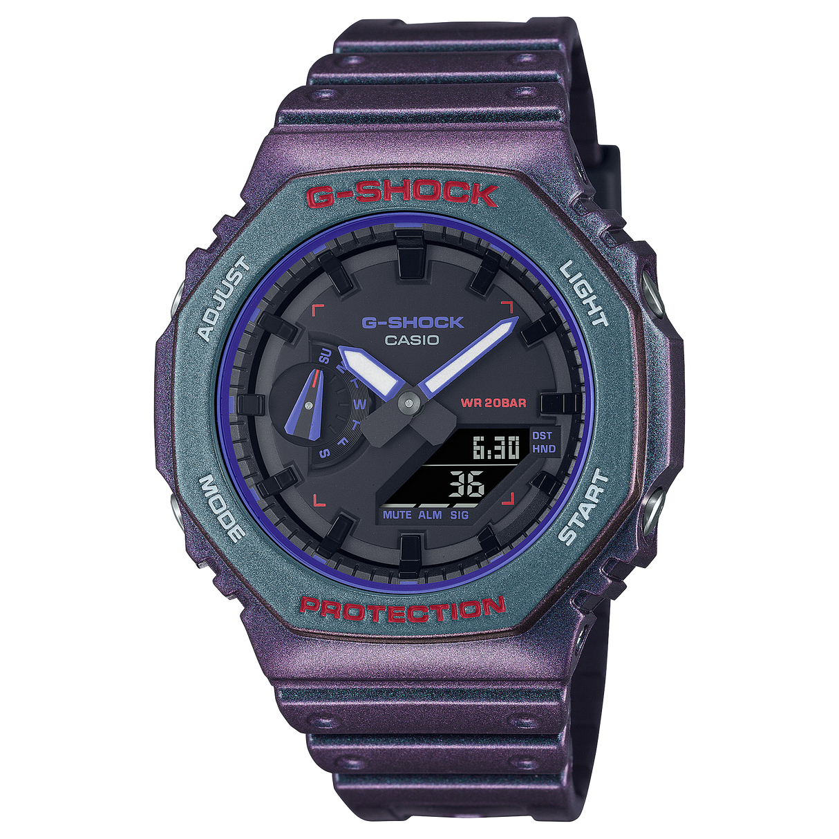 GA-2100AH-6A Reloj G-Shock de hombre pulsera de silicona