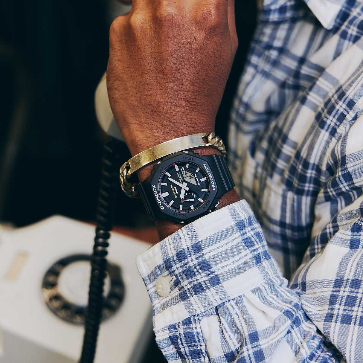 GA-2100RL-1A Reloj de caballero G-Shock pulsera de resina