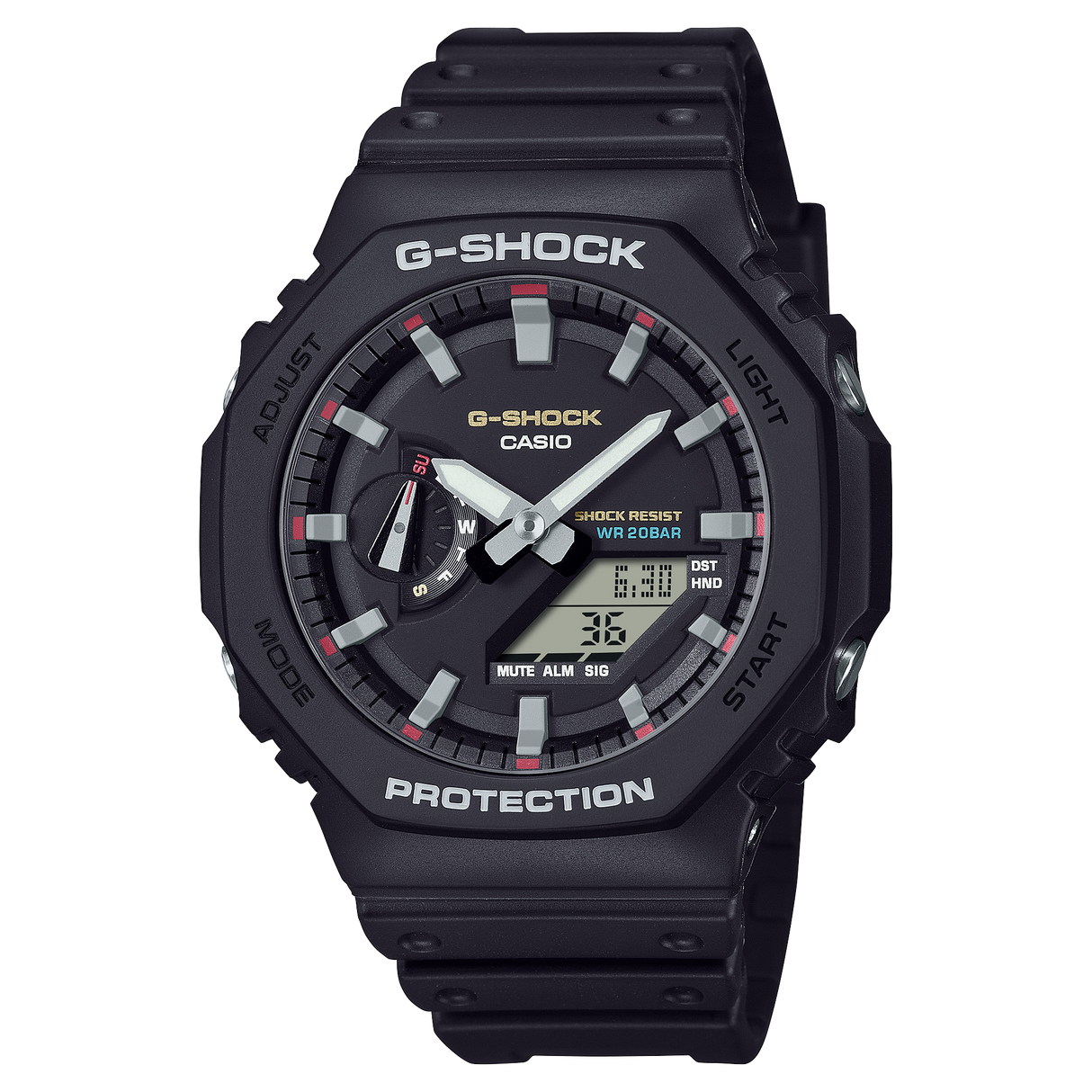 GA-2100RL-1A Reloj de caballero G-Shock pulsera de resina