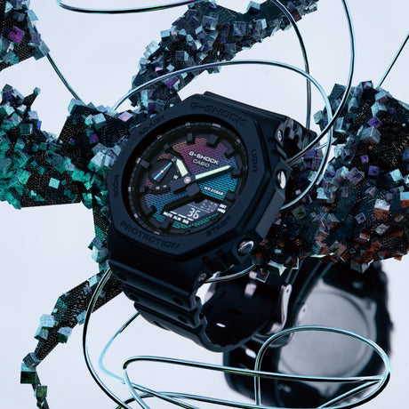 GA-2100RW-1A G-Shock reloj para caballero pulsera de caucho