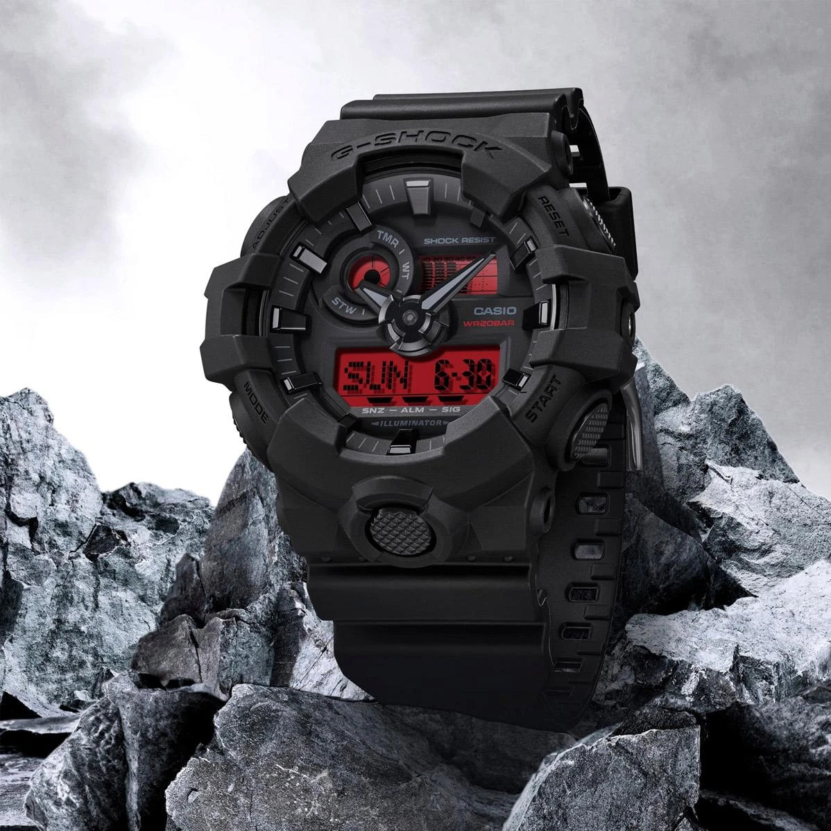 GA-700BBR-1A Reloj G-Shock de hombre pulsera de resina