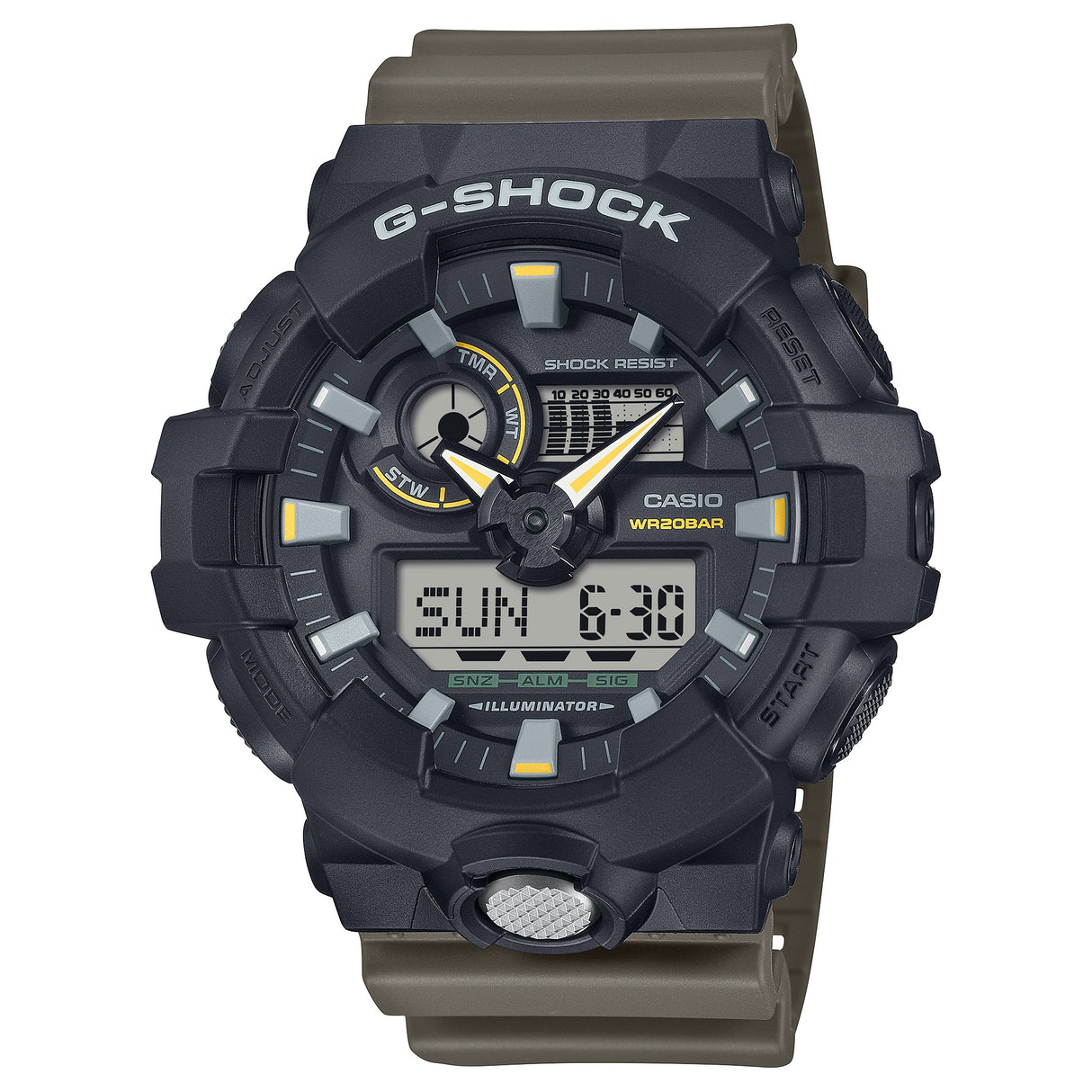 GA-710TU-1A3 G-Shock reloj para caballero pulsera de resina