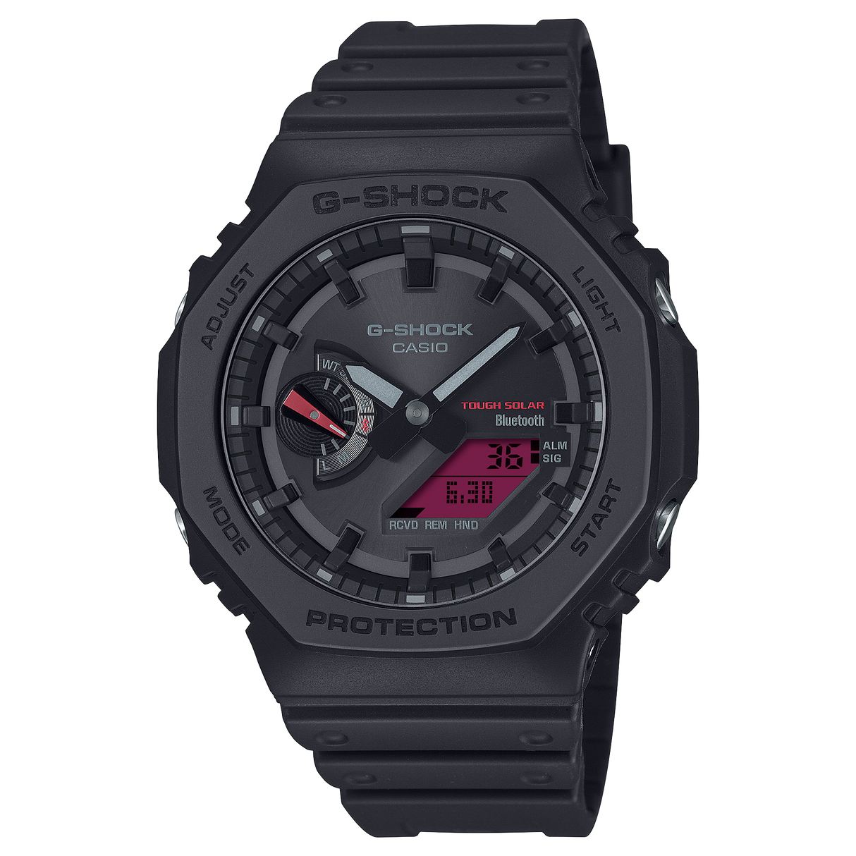 GA-B2100BBR-1A Reloj G-Shock Bluetooth de hombre correa de caucho
