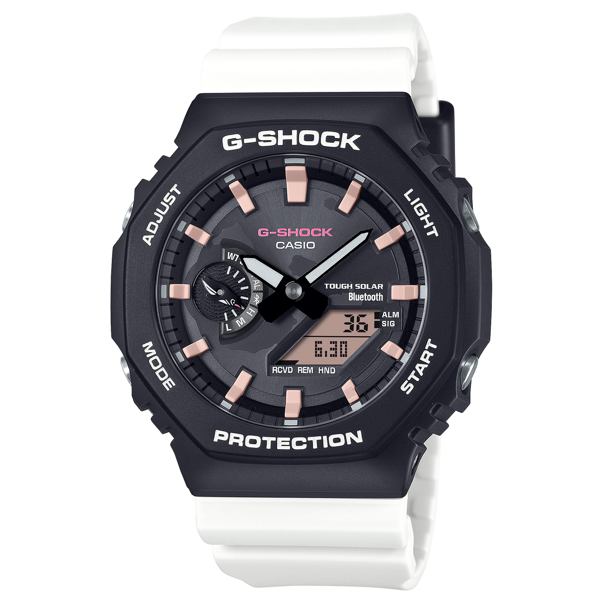GA-B2100CD-1A7 Reloj G-Shock x Charles Darwin Foundation de hombre pulsera de caucho doble hora con Bluetooth 49 mm