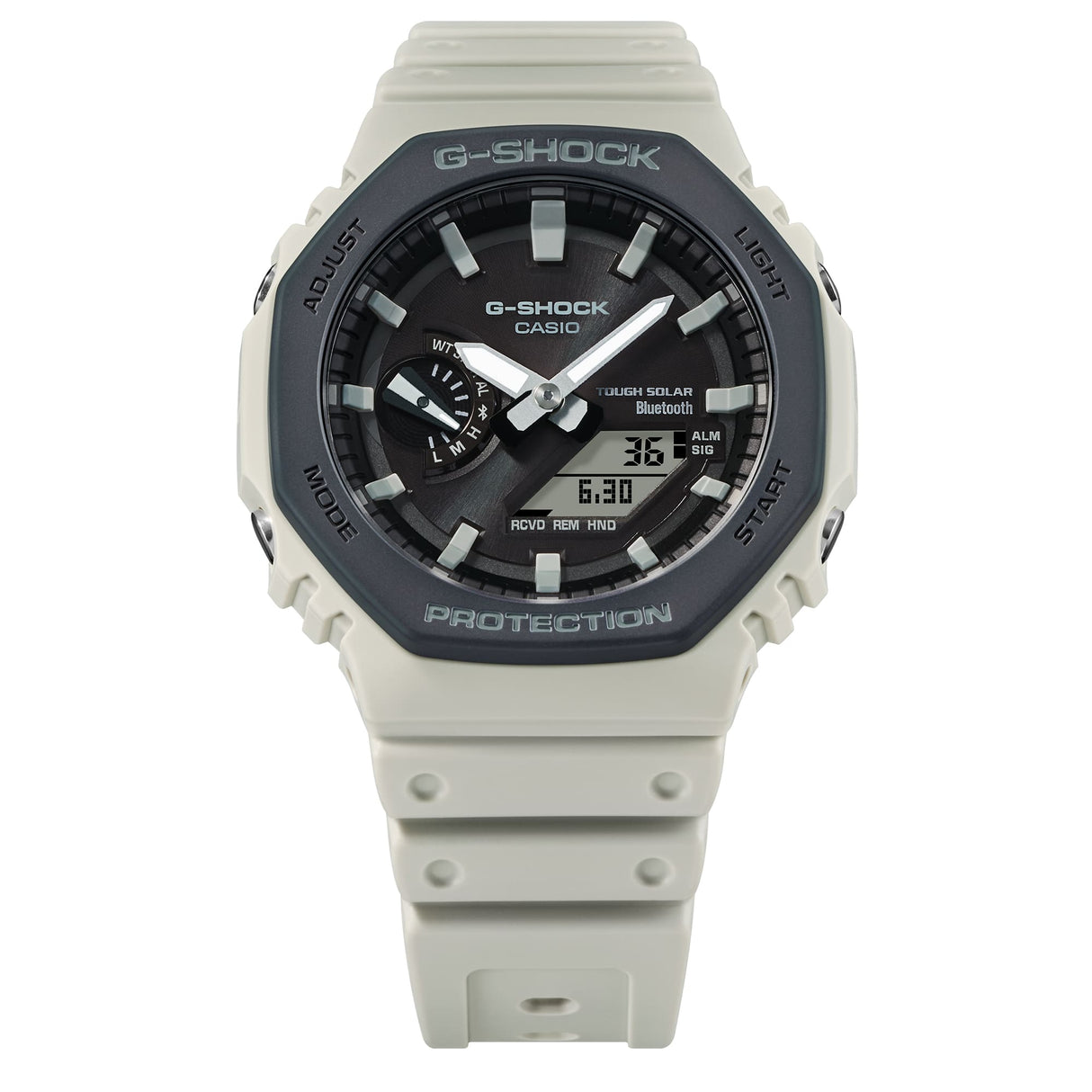 GA-B2100LUU-5A G-Shock reloj para caballero pulsera de caucho con bluetooth