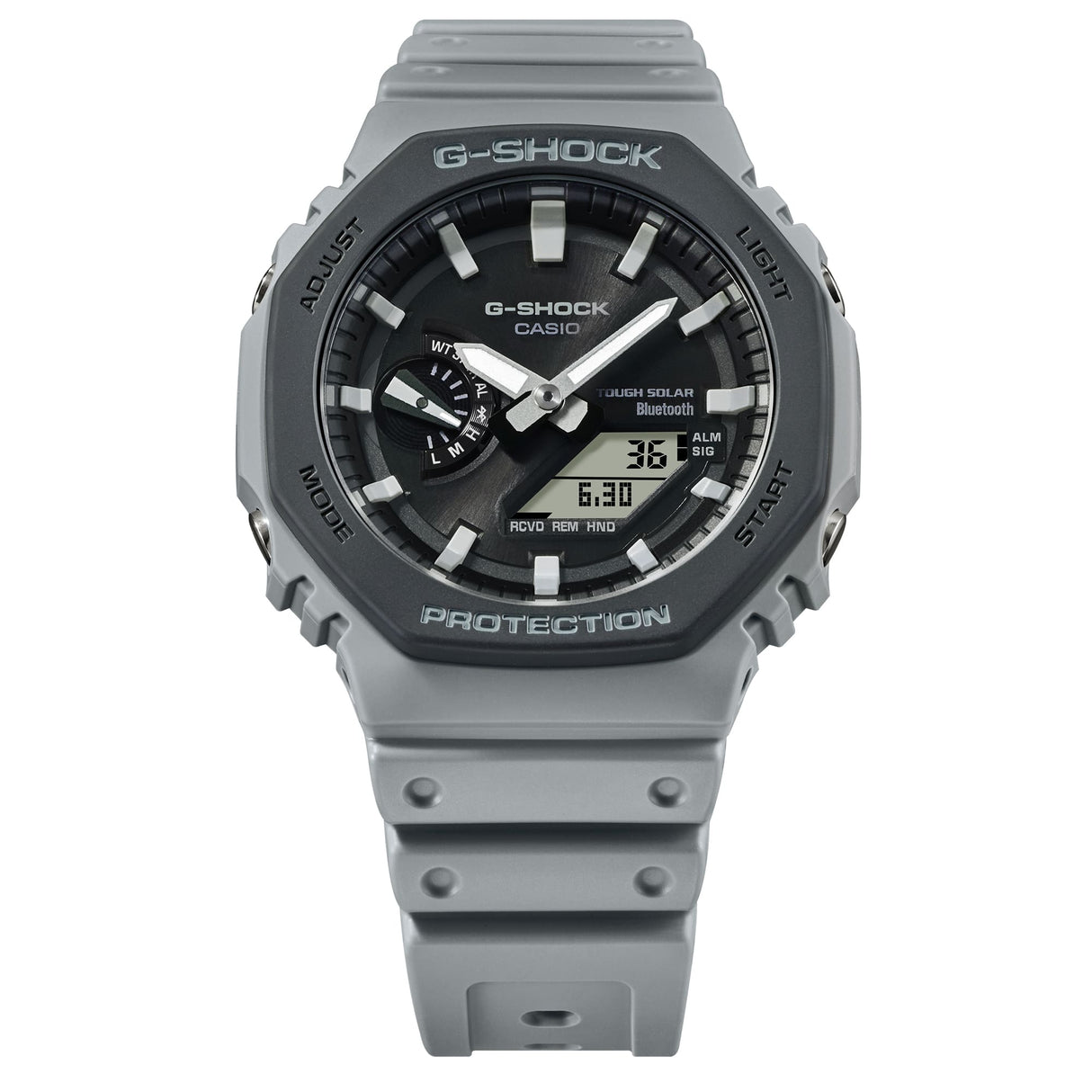 GA-B2100LUU-8A G-Shock reloj para caballero pulsera de caucho con bluetooth