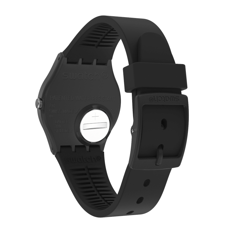 GB757 Reloj Swatch Over Black de hombre banda de resina 34 mm