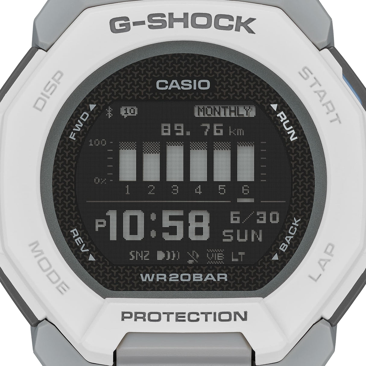 GBD-300-7 G-Shock para hombre pulsera de caucho