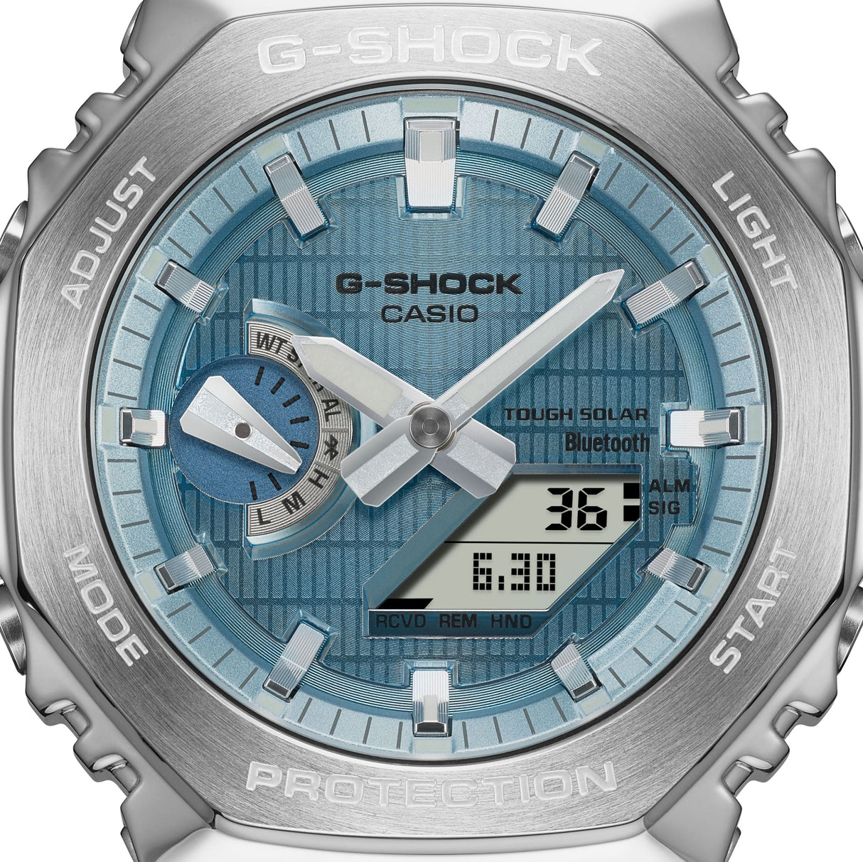 GBM-2100A-1A2 Reloj G-Shock Tough Solar de hombre pulsera de resina bluetooth