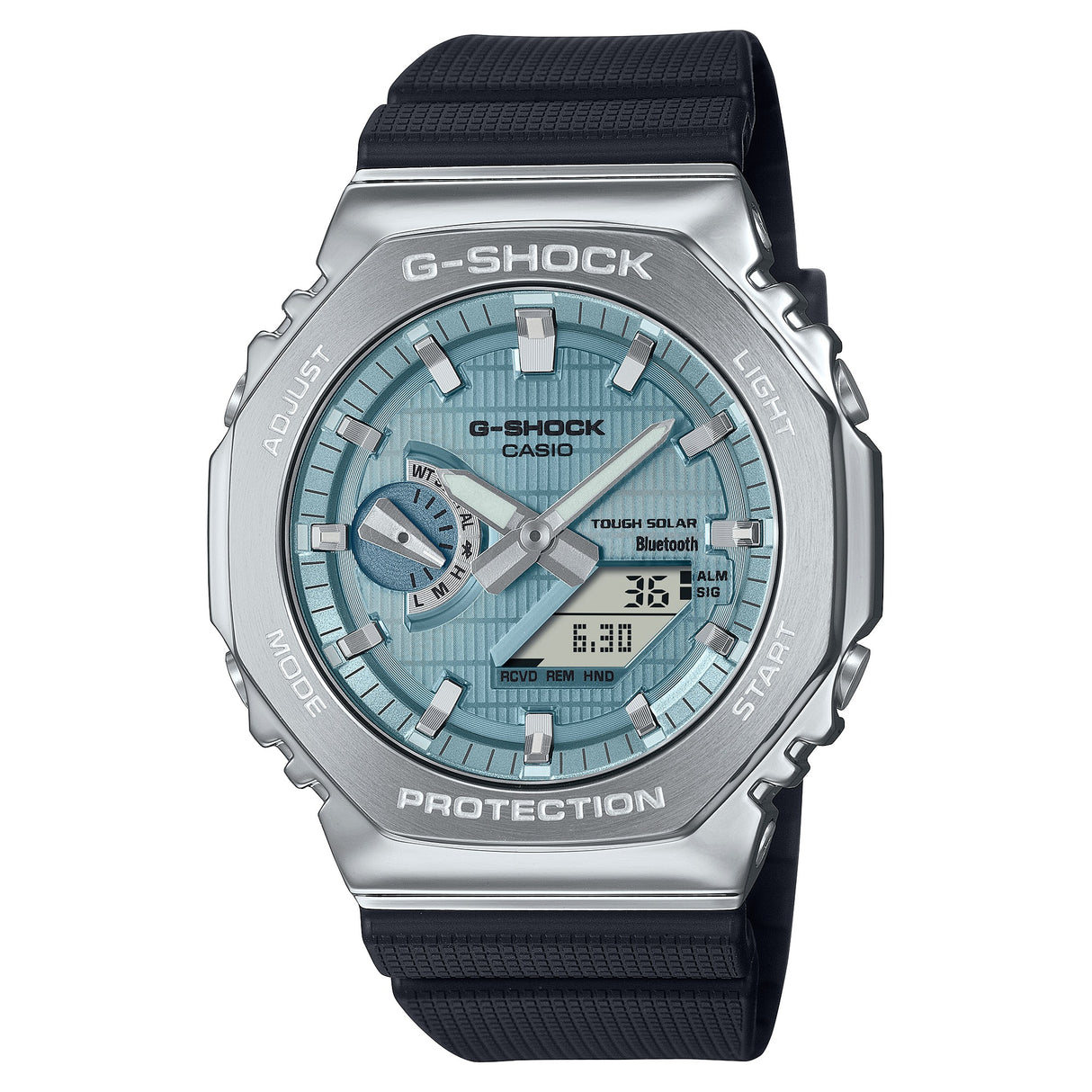 GBM-2100A-1A2 Reloj G-Shock Tough Solar de hombre pulsera de resina bluetooth