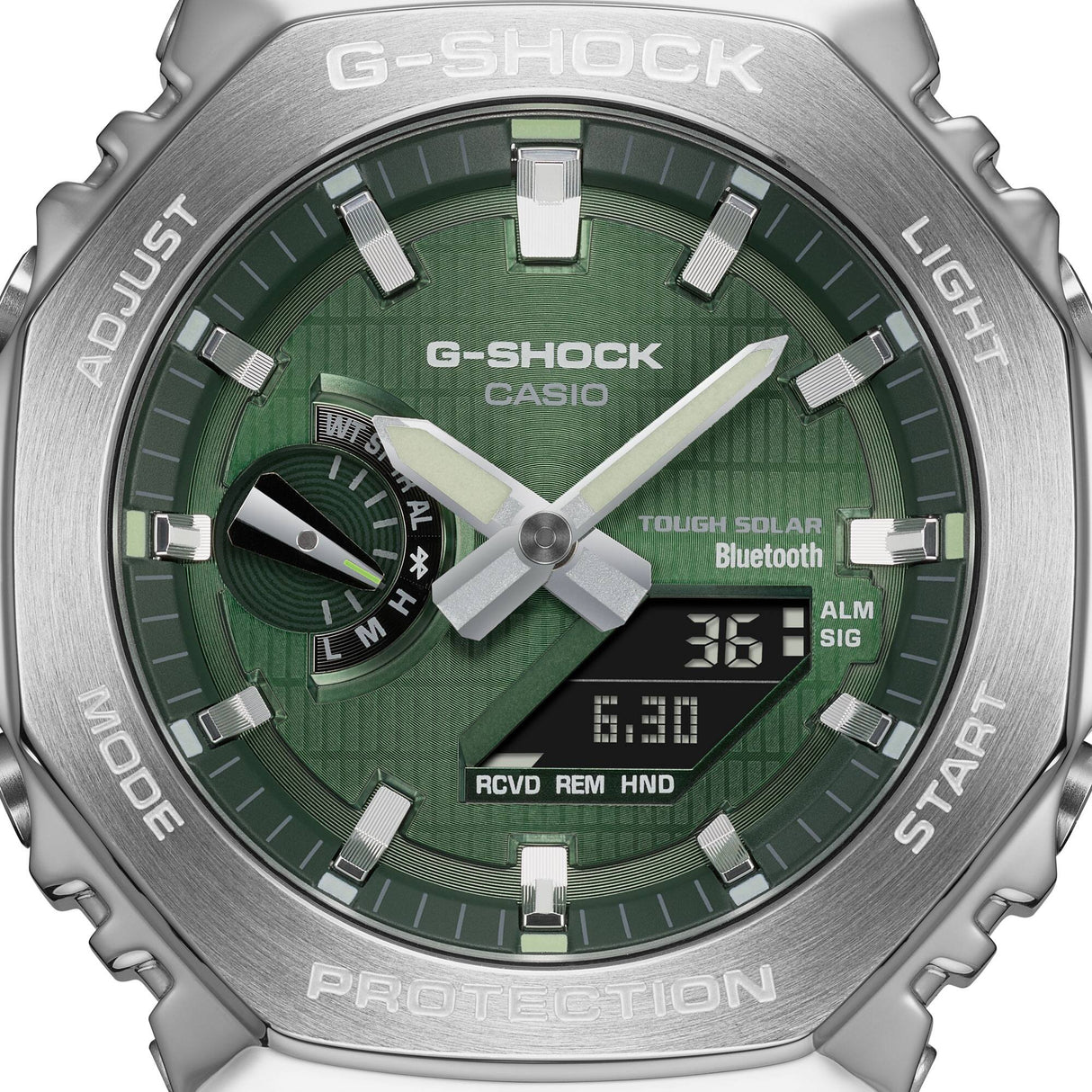 GBM-2100A-1A3 Reloj G-Shock de hombre banda de resina Bluetooth 50 mm