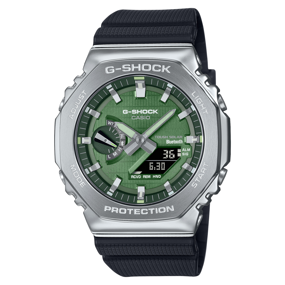 GBM-2100A-1A3 Reloj G-Shock de hombre banda de resina Bluetooth 50 mm