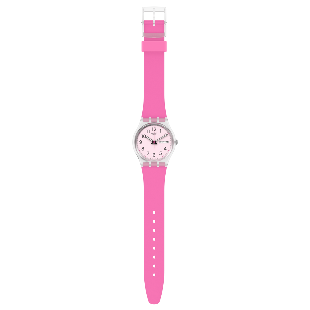 GE724 Reloj Swatch Rinse Repeat Pink de dama correa de silicona