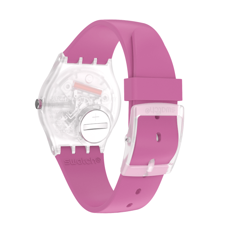 GE724 Reloj Swatch Rinse Repeat Pink de dama correa de silicona