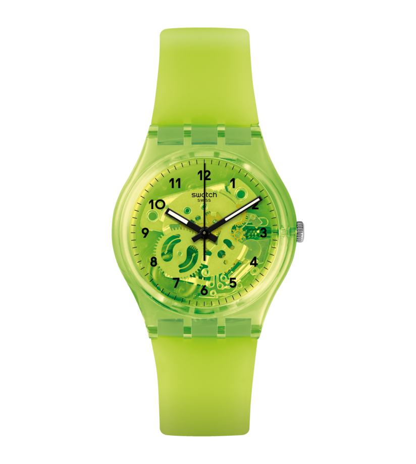 GG227 Reloj Swatch Lemon Flavour de señorita correa de resina